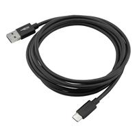 ANSMANN USB-C oplaadkabel 200 cm USB 3.0 laadkabel/datakabel met aluminium behuizing voor opladen en gegevensoverdracht van Samsung Galaxy, Huawei, Google Pixel, smartphones, tablets, enz.