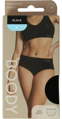 Boody Midi Heupslip Zwart XL Boody Midi Heupslip Zwart XL