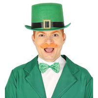 Groene St Patricks day hoed vilt voor volwassenen - thumbnail