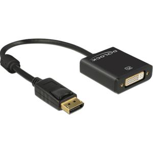 DeLOCK 62599 video kabel adapter 0,2 m DisplayPort DVI-I Zwart