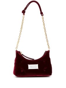 Maison Margiela mini sac porte épaule Glam Slam en velours - Rouge