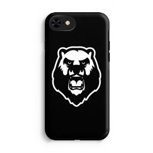 Angry Bear (black): iPhone 8 Tough Case