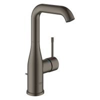 Wastafelmengkraan Grohe Essence 1 Hendel Met Waste L Hard Graphite Geborsteld - thumbnail