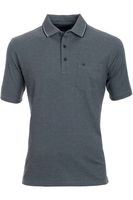 Casa Moda Casual Fit Polo shirt Korte mouw antraciet