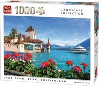King legpuzzel Lake Thun 68 x 49 cm karton 1000 stukjes