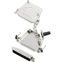 TRU COMPONENTS TCD45ZF37HDP62K 7709612 Sokkelset SUB-D mannelijk 45° Aantal polen: 62 soldeervat 1 stk(s)