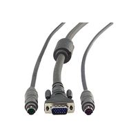 Belkin E-Series OmniView 1.8m toetsenbord-video-muis (kvm) kabel Zwart 1,8 m - thumbnail