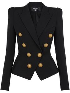 Balmain blazer croisé à 8 boutons - Noir