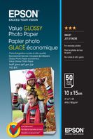 Epson Value Glossy Photo Paper - 10x15cm - 50 Vellen