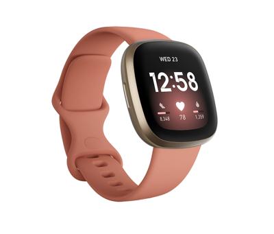 Fitbit Versa 3 smartwatch (roze/goud)