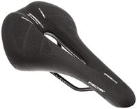 FISCHER Fiets zadel MTB Memory Foam R.e.Med, fietszadel voor mountainbike, bijzonder licht, extreem comfortabel, zwart