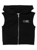 MM6 Maison Margiela Kids gilet sans manches à logo - Noir