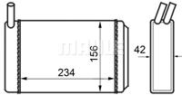 Kachelradiateur, interieurverwarming MAHLE, u.a. für Audi, VW, Porsche - thumbnail