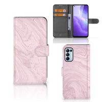 OPPO Find X3 Lite Bookcase Marble Pink - Origineel Cadeau Vriendin - thumbnail