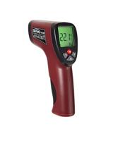 Testboy TV 329 infrarood thermometer (zeer nauwkeurige temperatuurmeting, voor meteorologie, barbecue, met 12:1 geavanceerde meetoptiek, met groen LCD-scherm), rood
