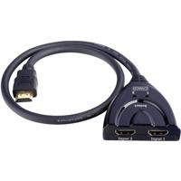 Schwaiger HDM21A531 HDMI-switch 2 poorten Vergulde connectoren 1920 x 1080 Pixel - thumbnail