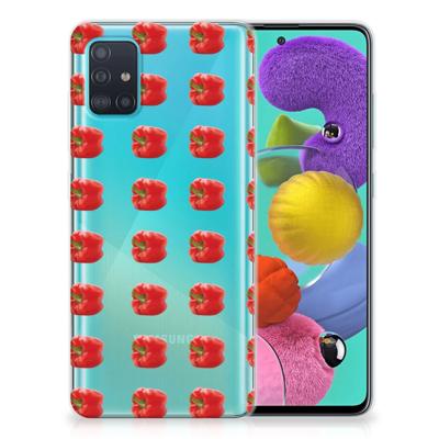 Samsung Galaxy A51 Siliconen Case Paprika Red Samsung Galaxy A51 Siliconen Case Paprika Red