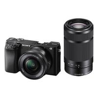 Sony Alpha A6100 systeemcamera + 16-50mm + 55-210mm (ILCE6100YB.CEC)