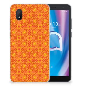 Alcatel 1B (2020) TPU bumper Batik Oranje