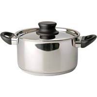 Mammoet Kookpan met deksel Cottage 18 cm 2.6 l Roestvrijstaal