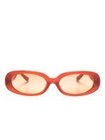 Linda Farrow lunettes de soleil Cara à monture ovale - Orange