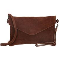 Charm Suède Envelop Clutch / Avondtasje Bruin