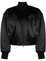 Alexander Wang veste bomber matelassée à logo brodé - Noir - thumbnail