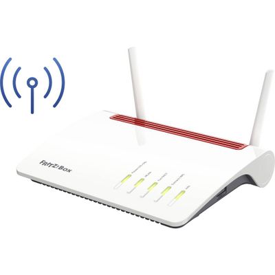 FRITZ!Box 6890 LTE draadloze router Gigabit Ethernet Dual-band (2.4 GHz / 5 GHz) 4G Zwart, Rood, Wit