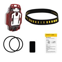 Armytek Crystal Compacte multifunctionele lamp 4 in 1 met wit en rood licht Micro USB oplaadbaar (rood)