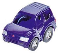 Welly Metalen Mini Racers: Mitsubishi Blauw