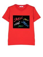 MSGM Kids t-shirt à logo imprimé - Rouge