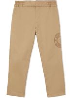 Burberry Kids pantalon Logo Graphic en serge - Tons neutres - thumbnail