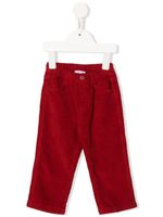 Il Gufo pantalon en velours côtelé à coupe droite - Rouge