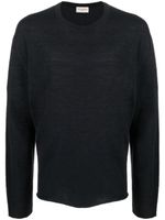 Officine Generale crew-neck long-sleeve jumper - Bleu