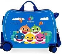 Pinkfong koffer Baby Shark 34 liter ABS blauw