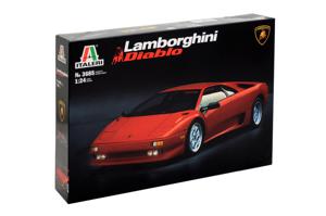 Italeri Lamborghini Diablo Klassieke auto miniatuur Montagekit 1:24