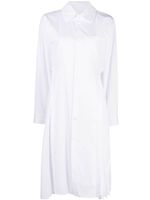 Comme Des Garçons Comme Des Garçons robe-chemise en coton à manches longues - Blanc