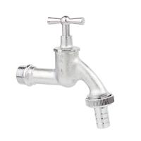 Uitloopventiel 1/2 inch messing mat verchroomd knevelgreep kraan