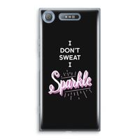 Sparkle quote: Sony Xperia XZ1 Transparant Hoesje