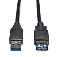 Tripp Lite U324-003-BK 0,91 m USB 3.0 (Gen 1) USB A 2 x USB A zwart