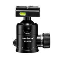 Mantona Onyx 12 kogelkop (M1-3612A) Arca-Swiss compatibele snelwisselplaat 50 mm, professionele verwerking voor DSLR, spiegelloze camera, systeemcamera, digitale camera, camcorder, zwart