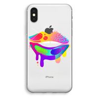 Lip Palette: iPhone XS Transparant Hoesje - thumbnail