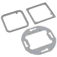 Kindermann 7442000001 montageframe voor multimedia aansluitsysteem, 55 x 55 mm zwart