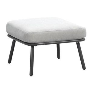 Hocker Almeria - antraciet - 30x60x60 cm - Leen Bakker