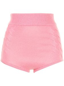 Cashmere In Love short en cachemire Mimie à taille haute - Rose