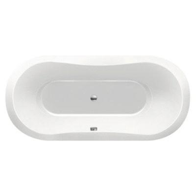 Ligbad Inbouw Xenz Gomera Ovaal 1-2 Persoons Duobad 90x190x49cm Acryl Wit Hoogglans met Poten