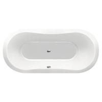 Ligbad Inbouw Xenz Gomera Ovaal 1-2 Persoons Duobad 90x190x49cm Acryl Wit Hoogglans met Poten