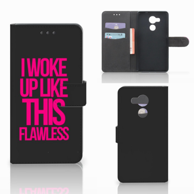 Huawei Mate 8 Hoesje met naam Woke Up - Origineel Cadeau Zelf Maken