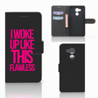 Huawei Mate 8 Hoesje met naam Woke Up - Origineel Cadeau Zelf Maken
