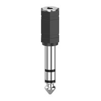 Hama Audioadapter 3,5-mm-jack-koppeling - 6,3-mm-jack-stekker Stereo - thumbnail